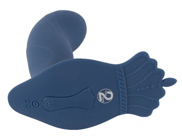 Синий вибростимулятор простаты Vibrating Butt Plug - 11,7 см. Синий вибростимулятор простаты Vibrating Butt Plug - 11,7 см.