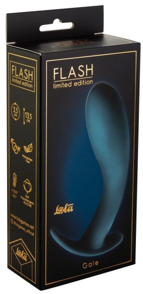 Грязно-синяя анальная пробка Gale - 13 см. Грязно-синяя анальная пробка Gale - 13 см.