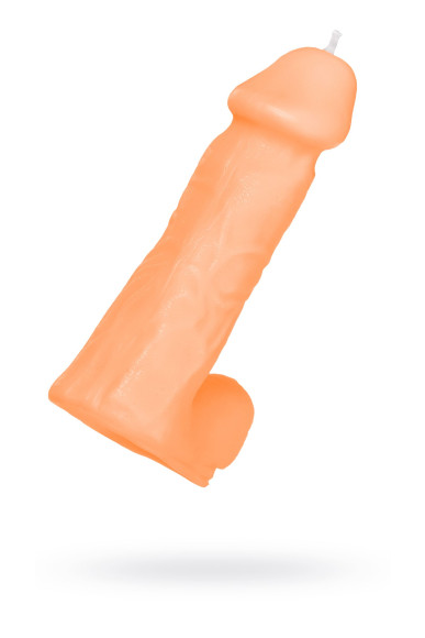 Оранжевая сувенирная свеча «Пенис» Оранжевая сувенирная свеча «Пенис»