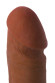 Коричневый вибратор-реалистик на присоске с пультом ДУ - 21 см. Коричневый вибратор-реалистик на присоске с пультом ДУ - 21 см.