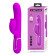 Лиловый вибратор-кролик с пульсацией Gigi - 22,8 см.