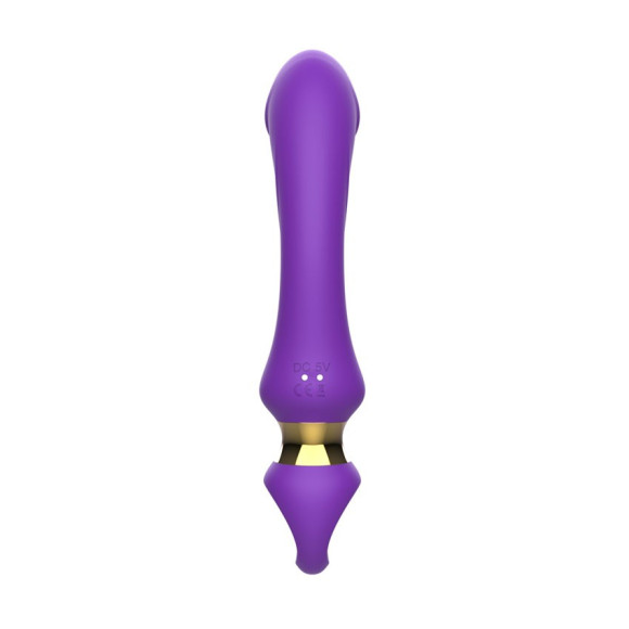 Фиолетовый изогнутый вибромассажер Moon Vibrator - 21,1 см. Фиолетовый изогнутый вибромассажер Moon Vibrator - 21,1 см.