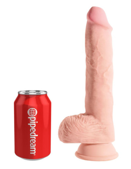 Телесный фаллоимитатор на присоске 10 Triple Density Fat Cock with Balls - 27,9 см. Телесный фаллоимитатор на присоске 10 Triple Density Fat Cock with Balls - 27,9 см.