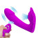 Лиловая клиторальная бабочка с вагинальным виброотростком Katherine Лиловая клиторальная бабочка с вагинальным виброотростком Katherine
