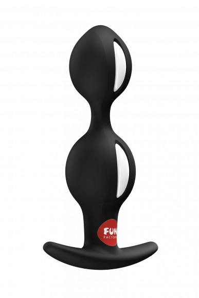 Черный анальный стимулятор B Balls Duo - 13 см. Черный анальный стимулятор B Balls Duo - 13 см.