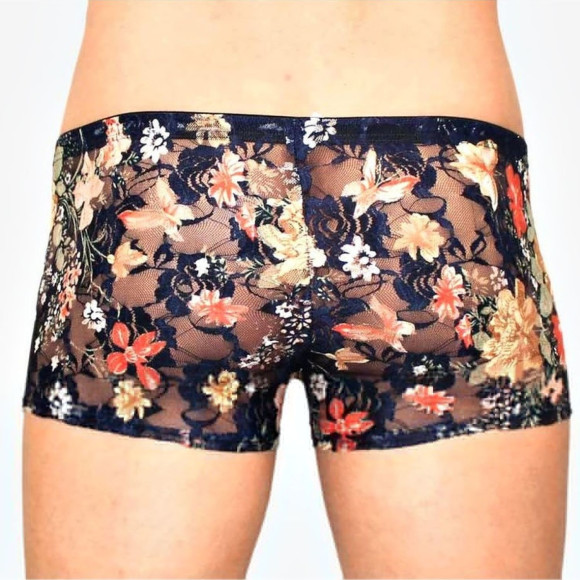 Мужские трусы-боксеры с крупным цветочным узором Мужские трусы-боксеры с крупным цветочным узором