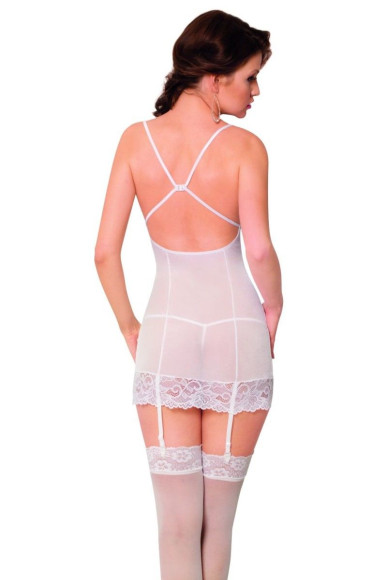 Облегающая сорочка Kate с пажами и скрещенными на груди бретелями Облегающая сорочка Kate с пажами и скрещенными на груди бретелями