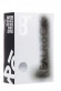 Чёрный вибратор-реалистик Vibrating Realistic Cock 8  With Scrotum - 20 см.