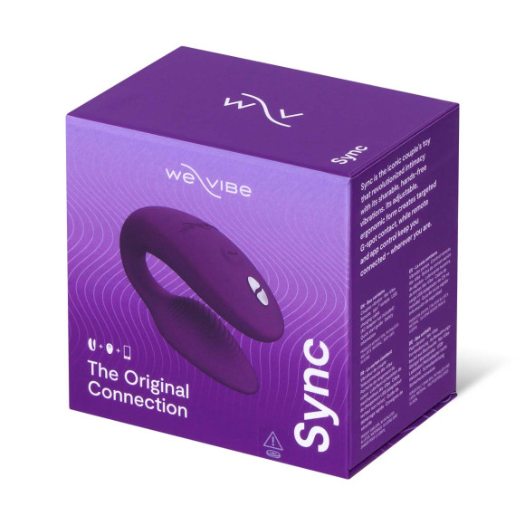 Фиолетовый вибратор для пар We-Vibe Sync 2 Фиолетовый вибратор для пар We-Vibe Sync 2
