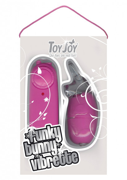 Лиловое виброяйцо-зайчик FUNKY BUNNY VIBRETTE - 8 см.