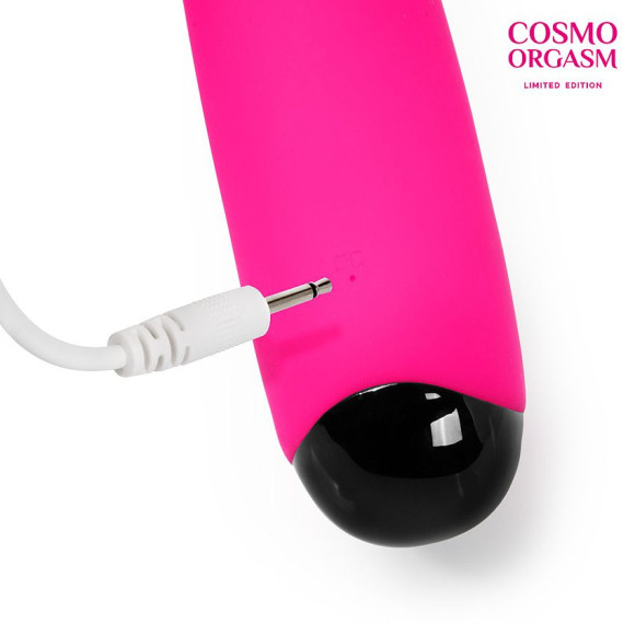 Ярко-розовый перезаряжаемый сплит-вибратор - 22 см. Ярко-розовый перезаряжаемый сплит-вибратор - 22 см.