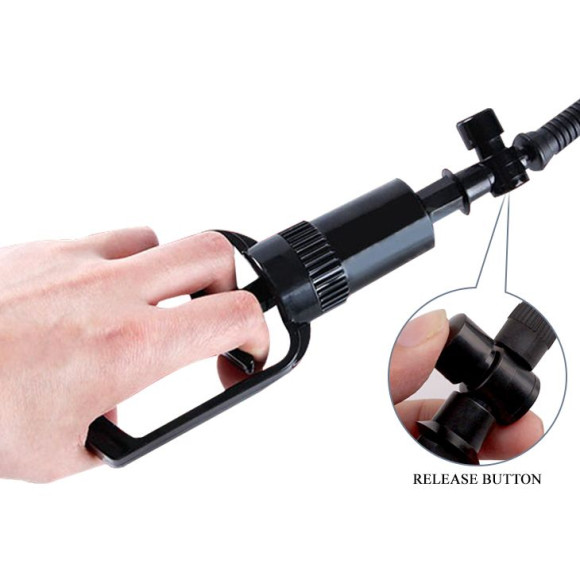 Помпа мужская со вставкой в виде вагины - 25 см. Помпа мужская со вставкой в виде вагины - 25 см.