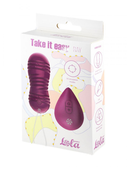Фиолетовые вагинальные виброшарики с пультом ДУ Ray - 8,3 см.