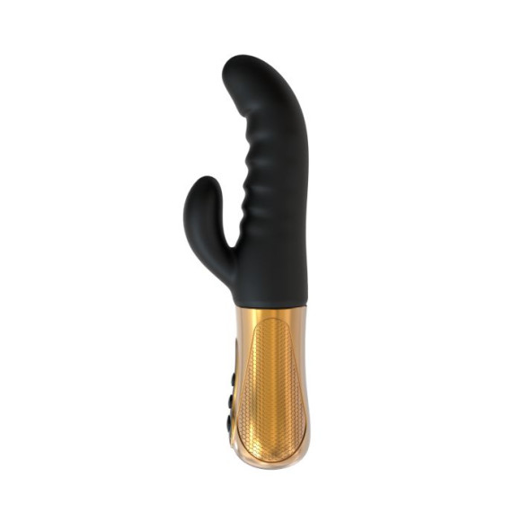 Черный вибратор с возвратно-поступательными движениями Big Thrust Rabbit - 23 см. Черный вибратор с возвратно-поступательными движениями Big Thrust Rabbit - 23 см.