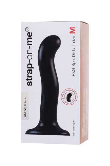 Черный стимулятор для пар P&G-Spot Dildo Size L - 19 см. Черный стимулятор для пар P&G-Spot Dildo Size L - 19 см.