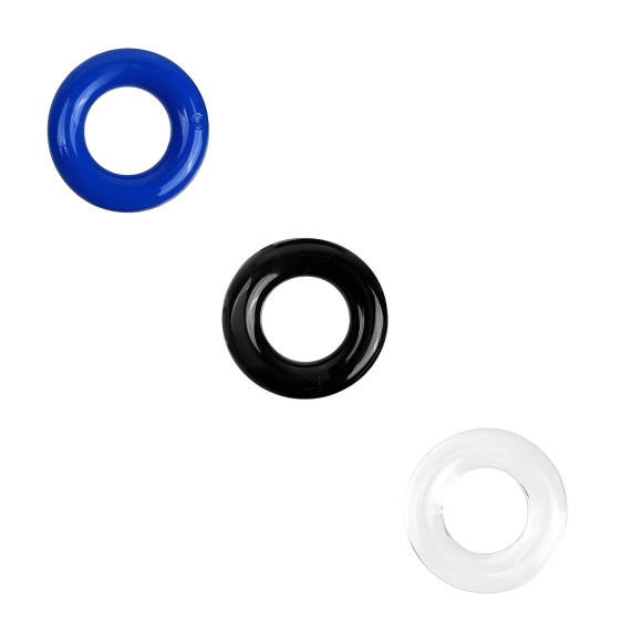 Набор из трех разноцветных эрекционных колец Erowoman-Eroman Набор из трех разноцветных эрекционных колец Erowoman-Eroman