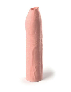 Телесная насадка-удлинитель Uncut Silicone Penis Enhancer - 17,8 см. Телесная насадка-удлинитель Uncut Silicone Penis Enhancer - 17,8 см.