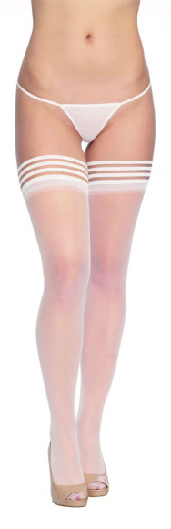 Эффектные чулочки с полосками на резинке Эффектные чулочки с полосками на резинке