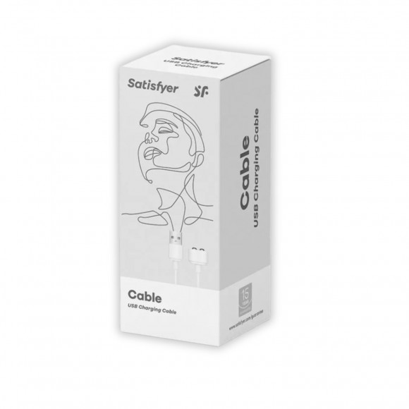Белый магнитный кабель для зарядки Satisfyer USB Charging Cable Белый магнитный кабель для зарядки Satisfyer USB Charging Cable