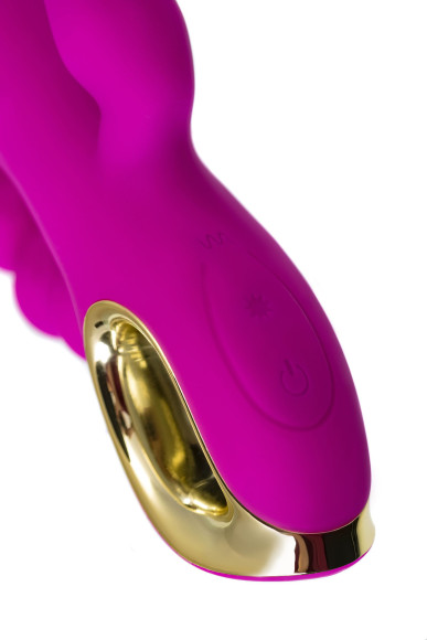 Лиловый тройной вибратор Trinny - 21,5 см. Лиловый тройной вибратор Trinny - 21,5 см.