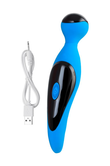 Голубой вибростимулятор COSMY - 18,3 см. Голубой вибростимулятор COSMY - 18,3 см.