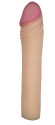 Телесная насадка-удлинитель из неоскин - 20 см. Телесная насадка-удлинитель из неоскин - 20 см.
