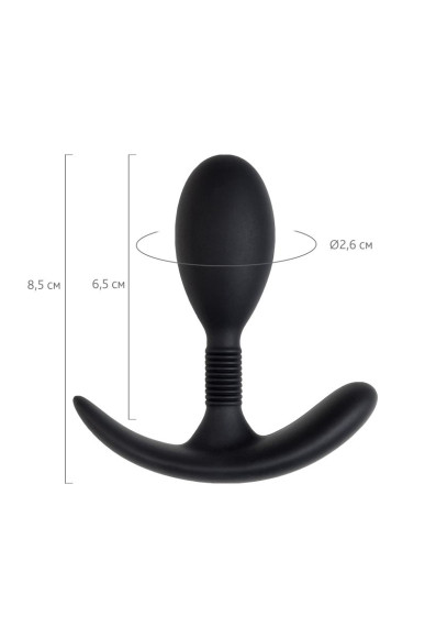 Черная анальная втулка Tord S - 8,5 см. Черная анальная втулка Tord S - 8,5 см.