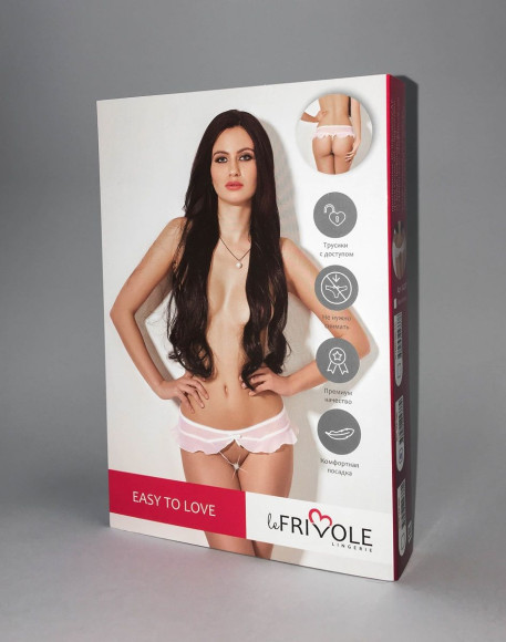 Завлекающие белые трусики с доступом и нежной юбочкой Завлекающие белые трусики с доступом и нежной юбочкой