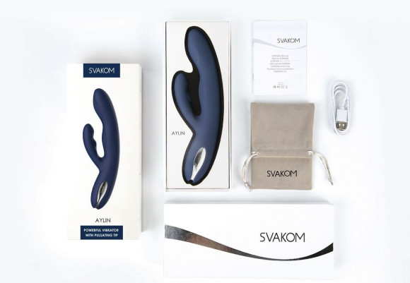 Синий вибратор-кролик Aylin с пульсирующей головкой - 21,5 см. Синий вибратор-кролик Aylin с пульсирующей головкой - 21,5 см.