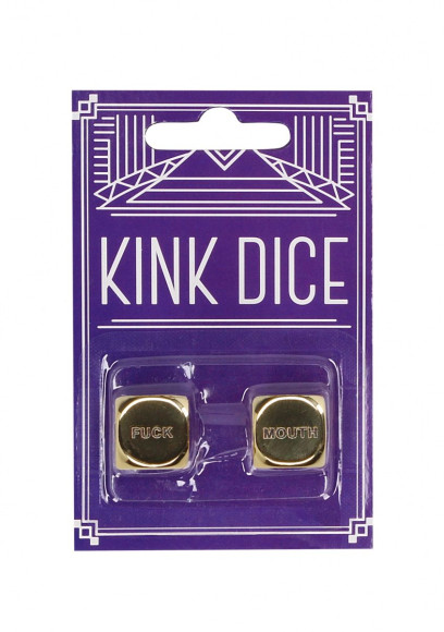 Золотистые игральные кубики Kink Dice Золотистые игральные кубики Kink Dice