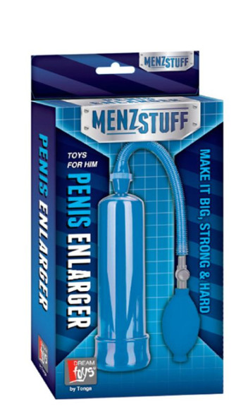 Синяя вакуумная помпа MENZSTUFF PENIS ENLARGER Синяя вакуумная помпа MENZSTUFF PENIS ENLARGER