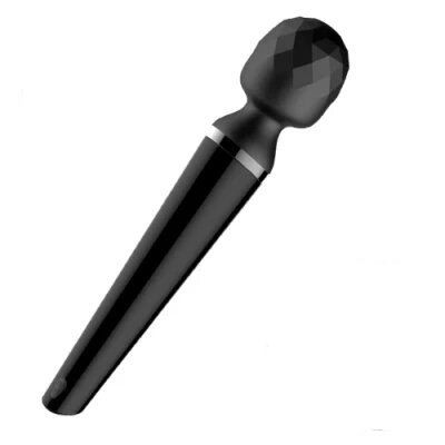 Черный жезловый вибратор Wand AV Massager Stick - 23 см. Черный жезловый вибратор Wand AV Massager Stick - 23 см.
