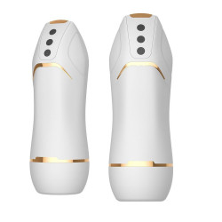 Белый вибромастурбатор Hero с режимом вакуума Белый вибромастурбатор Hero с режимом вакуума