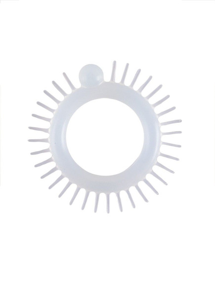 Эластичное эрекционное кольцо с шипиками и шариком Эластичное эрекционное кольцо с шипиками и шариком