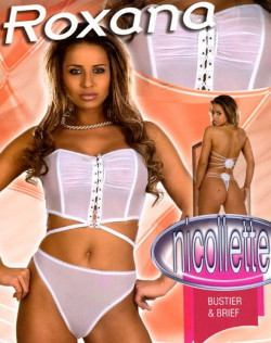 Комплект Nicollette: топ на шнуровке и трусики-стринг Комплект Nicollette: топ на шнуровке и трусики-стринг