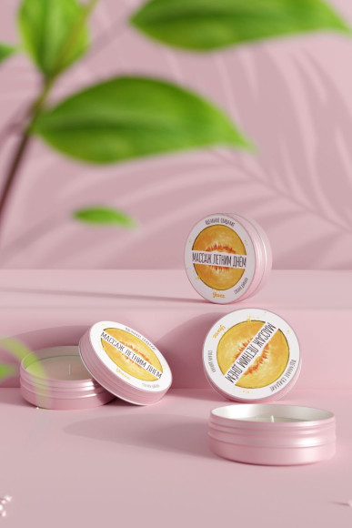 Массажная свеча «Массаж летним днём» с ароматом дыни - 30 мл. Массажная свеча «Массаж летним днём» с ароматом дыни - 30 мл.