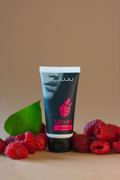 Съедобный лубрикант JUJU Raspberry с ароматом малины - 50 мл. Съедобный лубрикант JUJU Raspberry с ароматом малины - 50 мл.