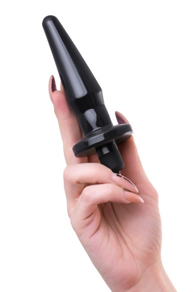 Черная анальная втулка Lacerta с вибрацией - 12,1 см. Черная анальная втулка Lacerta с вибрацией - 12,1 см.