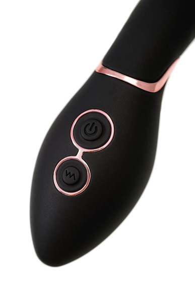 Черный силиконовый вибратор Torrent - 20,5 см.