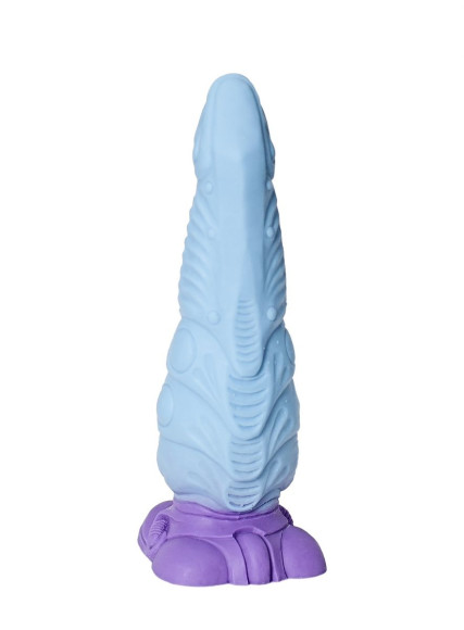 Голубой фантазийный фаллоимитатор Снежный дракон - 28,5 см. Голубой фантазийный фаллоимитатор Снежный дракон - 28,5 см.