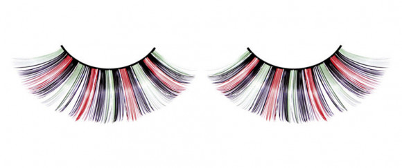 Длинные цветные ресницы
