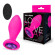 Розовая вибровтулка с фиолетовым кристаллом и пультом ДУ - 9 см. Розовая вибровтулка с фиолетовым кристаллом и пультом ДУ - 9 см.