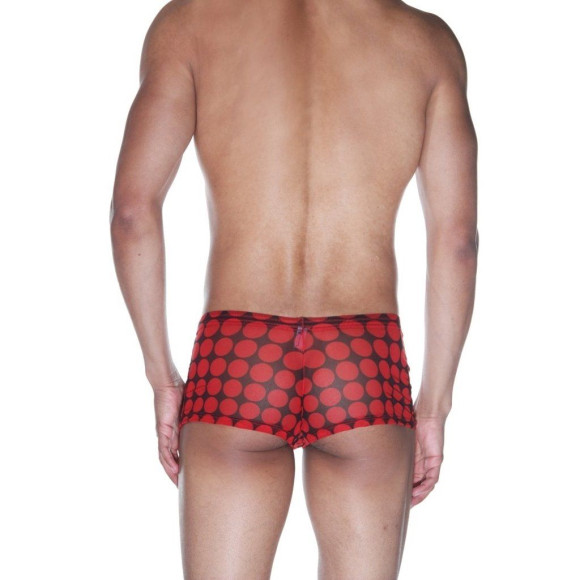 Мужские трусы-боксеры из полупрозрачной ткани в горох Мужские трусы-боксеры из полупрозрачной ткани в горох