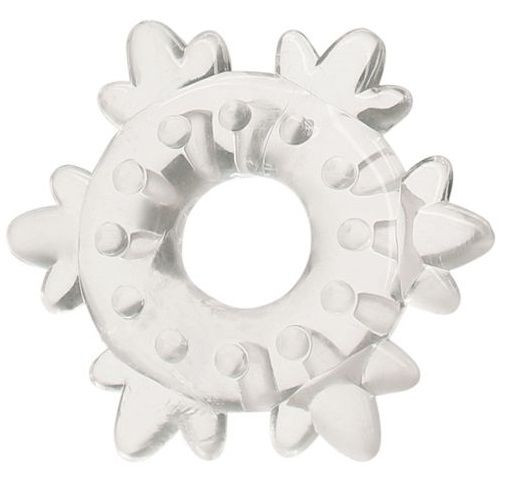Прозрачное кольцо Heavy Cock Ring Ice Flower Прозрачное кольцо Heavy Cock Ring Ice Flower