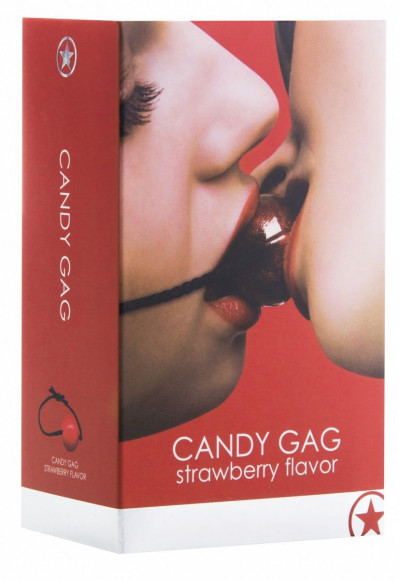 Красный съедобный кляп-шар Candy Gag 