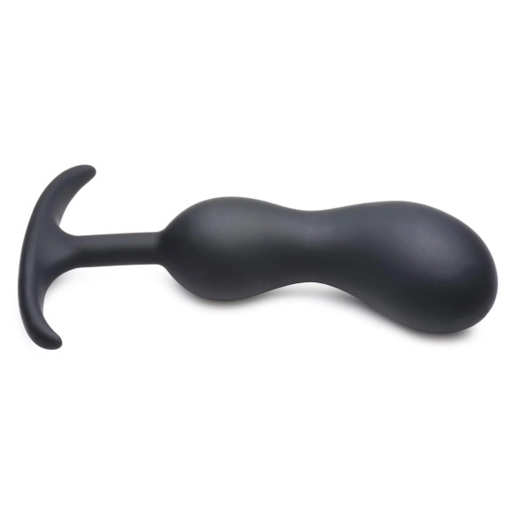 Черный массажер простаты с утяжелителями Premium Silicone Weighted Prostate Plug Large - 18,8 см. Черный массажер простаты с утяжелителями Premium Silicone Weighted Prostate Plug Large - 18,8 см.