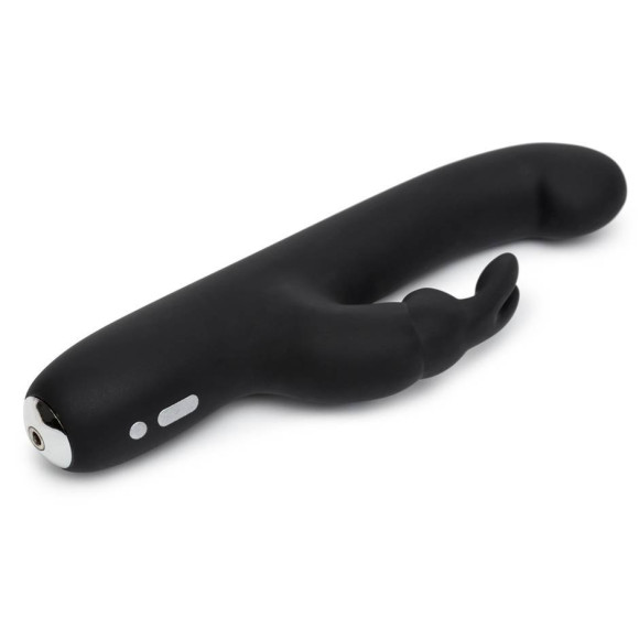 Чёрный вибратор Slimline G-Spot Rechargeable Rabbit Vibrator - 24,1 см. Чёрный вибратор Slimline G-Spot Rechargeable Rabbit Vibrator - 24,1 см.