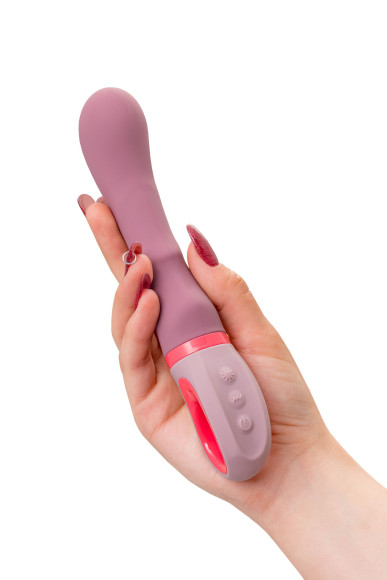 Розовый вибратор для G-стимуляции Rose - 19 см. Розовый вибратор для G-стимуляции Rose - 19 см.