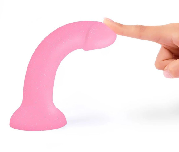 Фаллоимитатор из жидкого силикона Dildolls Glitzy - 17,6 см. Фаллоимитатор из жидкого силикона Dildolls Glitzy - 17,6 см.