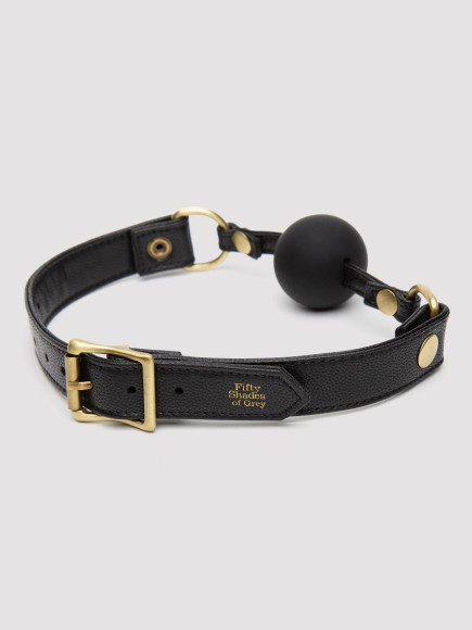 Черный кляп-шар Bound to You Faux Leather Ball Gag Черный кляп-шар Bound to You Faux Leather Ball Gag